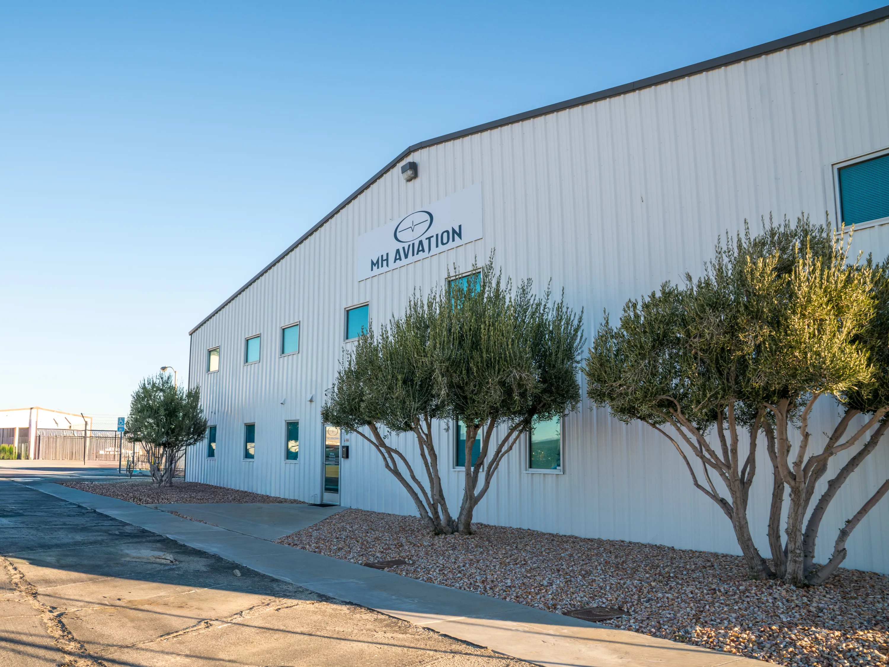 MH Aviation fleet and maintenance hangar at Fox Field