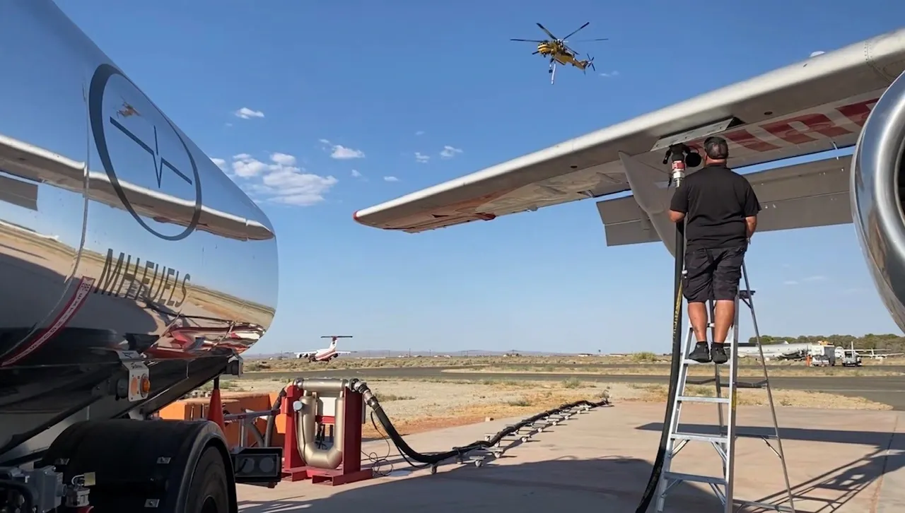 MH Aviation fueling service truck