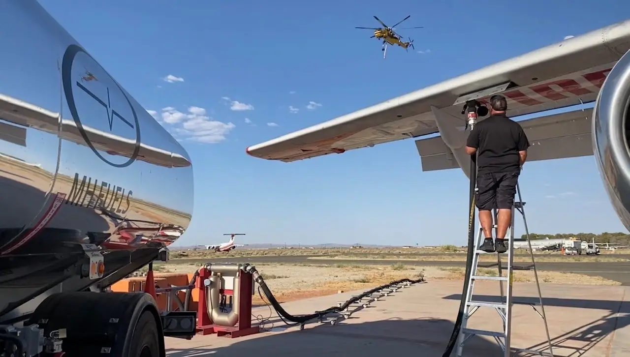 MH Aviation fueling service truck
