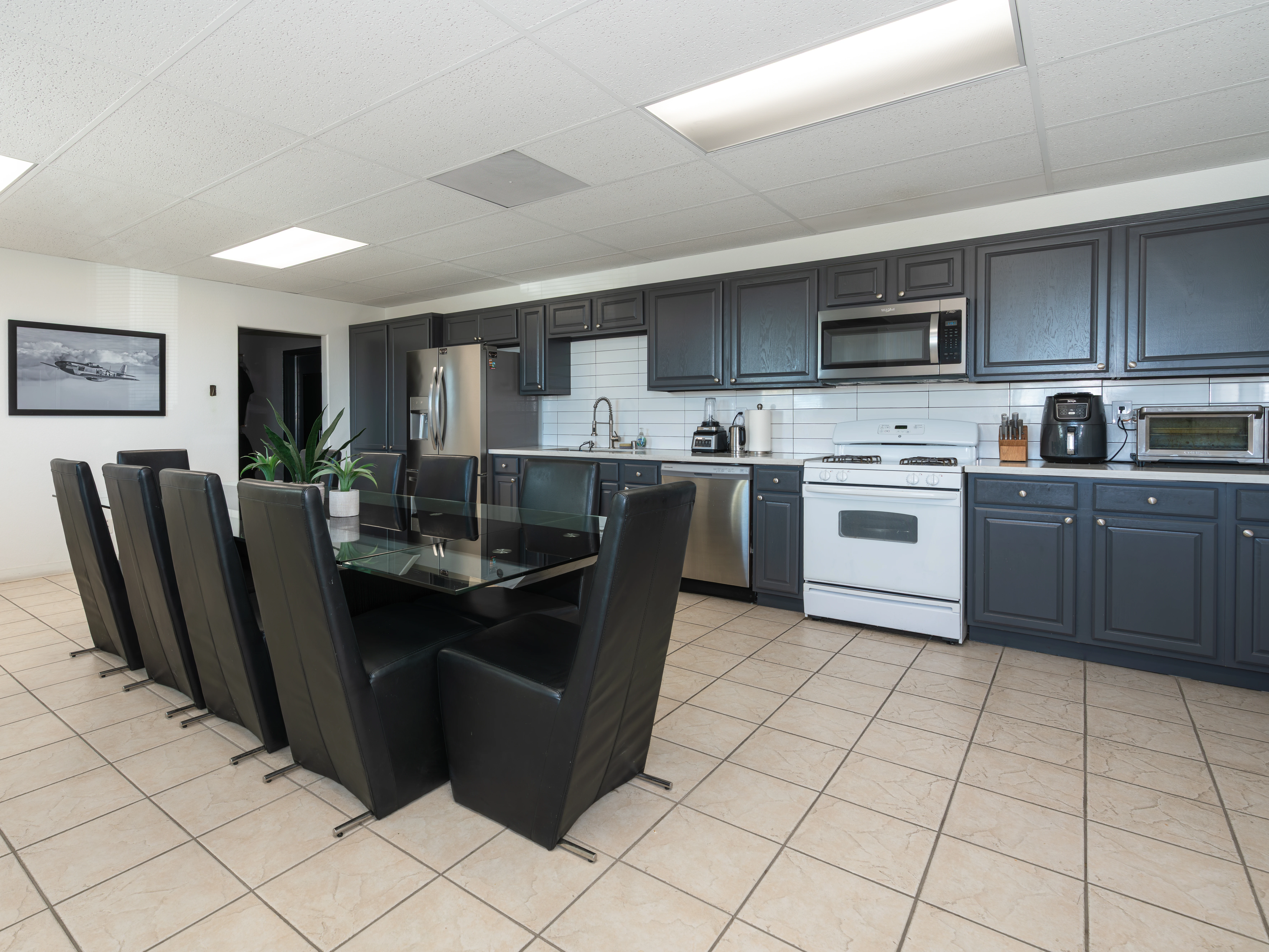 Kitchen view at MH Aviation at Lancaster, California